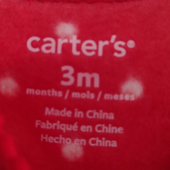 Carter's Sleep and Play reindeer christmas  holiday sleeper  outfit  Sz 3m  NWT - Picture 5 of 6